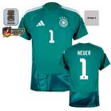 2026 Germany GKG Green World Cup Legacy Neuer #1 Fans Soccer jersey