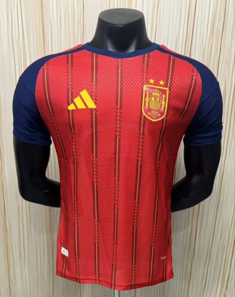 [PLAYER] 2026 Spain Home Red 2 Stars Player Soccer jersey
