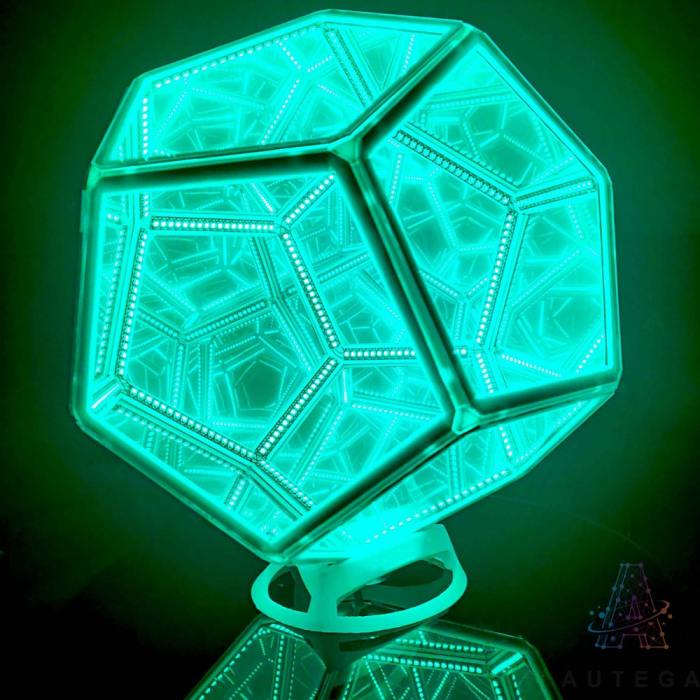 Four-Dimensional Space Experience - Premium Large RGB Infinite Dodecahedron