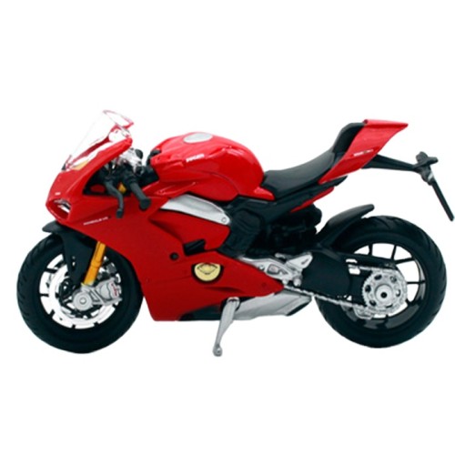 1:18 BBU 51080 Red Bburago Ducati V4 Model Motorcycle simulation model simitation for Sale