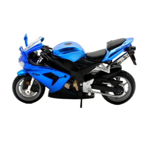 Great quality 1:18 BBU 51014 blue Bburago Kawasaki Ninja ZX-10R Model Motorcycle simulation model  for Sale