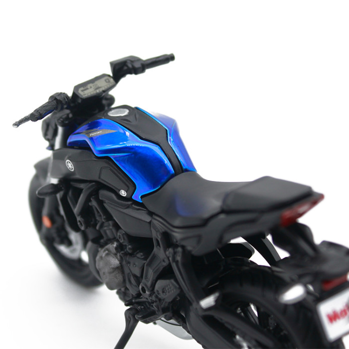 1/18 scale toy Yamaha 2018 MT-07 motorcycle racing racing bike collection die-casting motorcycle model children's toy