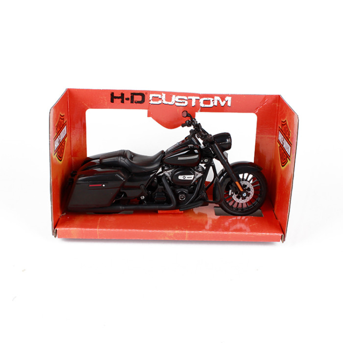 Wholesale High Simulation 1:12 2021 Road King Plastic Models Motorcycle Toys For Kids