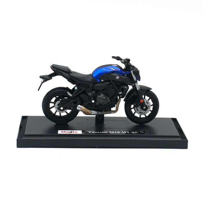 1/18 scale toy Yamaha 2018 MT-07 motorcycle racing racing bike collection die-casting motorcycle model children's toy
