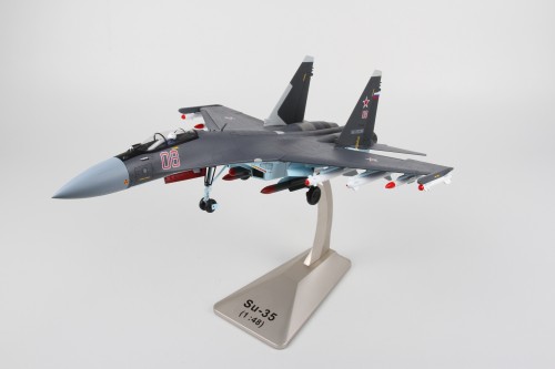 Classic Fighter Model 1:48 SU 35 Heavy Fighter (Blue Painting) Alloy Model