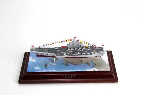 PLAN Warship Model1:1600 Liaoning Warship Aircraft Carrier Alloy Model Collection Craft Decoration