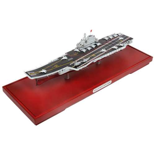 PLAN warship model 1: 500 Shandong Warship Aircraft Carrier (Large Scale Luxury Collection Edition) Alloy Model Collection Craft