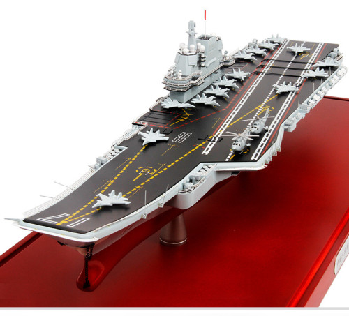 PLAN warship model 1: 500 Shandong Warship Aircraft Carrier (Large Scale Luxury Collection Edition) Alloy Model Collection Craft