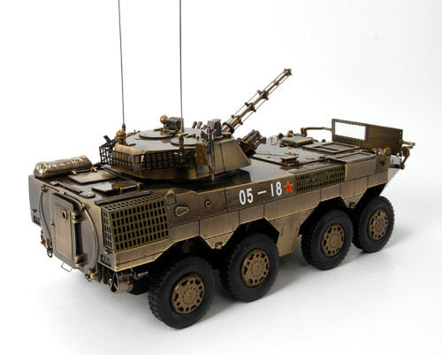 PLA Chariot Model  1:22 ZBD-09 Type (8X8) Infantry Fighting Vehicle Model (Bronze Painting)Alloy Model Collection Craft Decoration