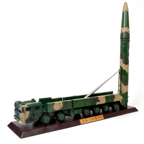PLA Chariot Model 1:35 DF-26 Medium-range Ballistic Missile Model Alloy Model Collection Craft Decoration