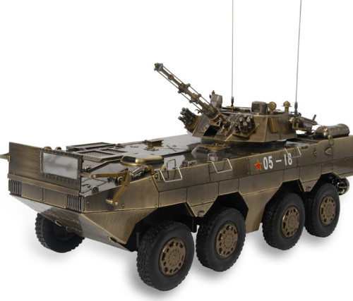 PLA Chariot Model  1:22 ZBD-09 Type (8X8) Infantry Fighting Vehicle Model (Bronze Painting)Alloy Model Collection Craft Decoration