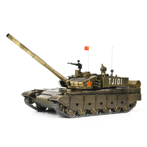 PLA Chariot Model 1:32 99A Main Battle Tank Bronze Coating Alloy Model Collection Process Decoration
