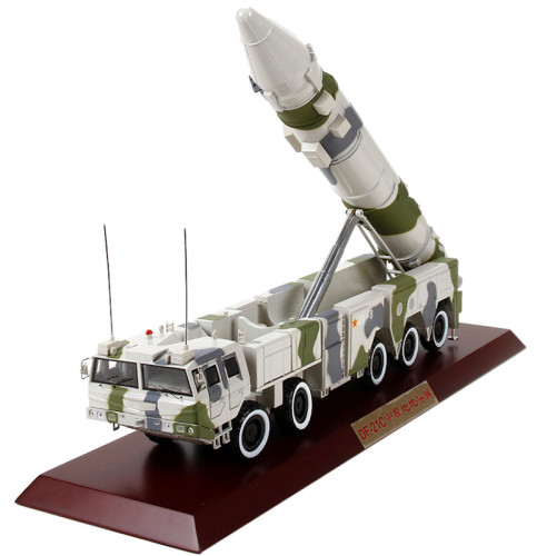 PLA Chariot Model 1:35 DF-21C Ballistic Missile Parade Camouflage Edition Alloy Model Collection Craft Decoration