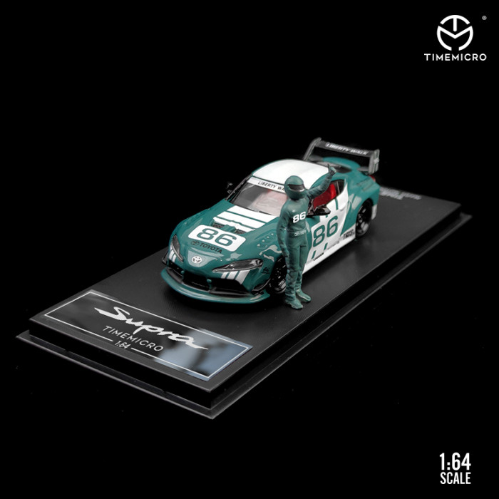 1:64 TOYOTA SUPRA LBWK 86#Green Painting Normal Edition  Classic Refitting Modle Vehicle Alloy Model