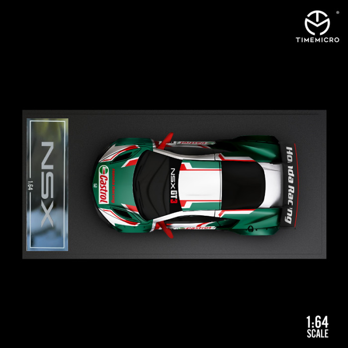 1:64 Honda NSX Castrol  Painting Hardcover Edition Classic Modified Model Vehicle Alloy Model