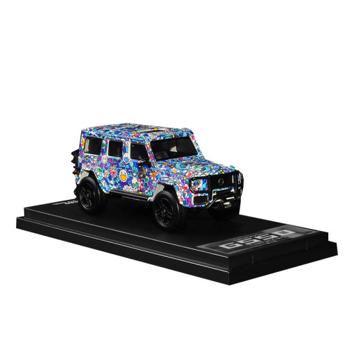 1:64 Mercedes-Benz BRABUS G550 Sunflower Skull Painting Classic Modified Model Vehicle Alloy Model