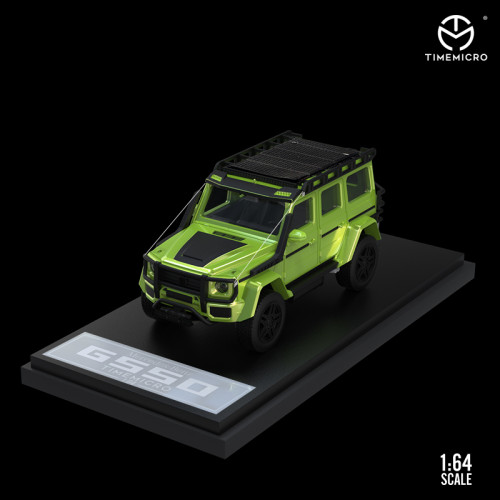 1:64 Mercedes-Benz BRABUS G550 Fluorescent Green Painting Normal Edition Classic Modified Model Vehicle Alloy Model