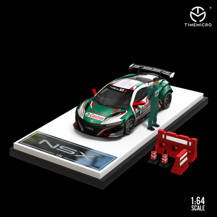 1:64 Honda NSX Castrol  Painting Hardcover Edition Classic Modified Model Vehicle Alloy Model