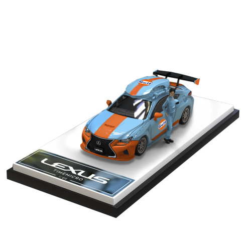 1:64 Lexus RFC Gulf Oil Painting Hardcover Edition Classic Modified Model Vehicle Alloy Model