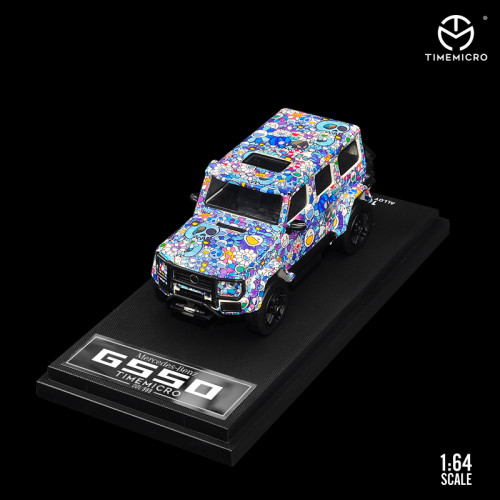 1:64 Mercedes-Benz BRABUS G550 Sunflower Skull Painting Classic Modified Model Vehicle Alloy Model