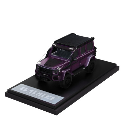 1:64 Mercedes-Benz BRABUS G550 Star Purple Painting Normal Edition Classic Modified Model Vehicle Alloy Model