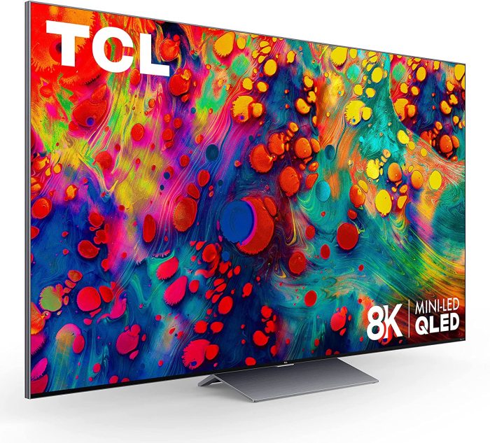 TCL 65-inch?Class 6-Series 8K Mini-LED UHD QLED Dolby Vision HDR Smart Roku TV - 65R648, 2021 model