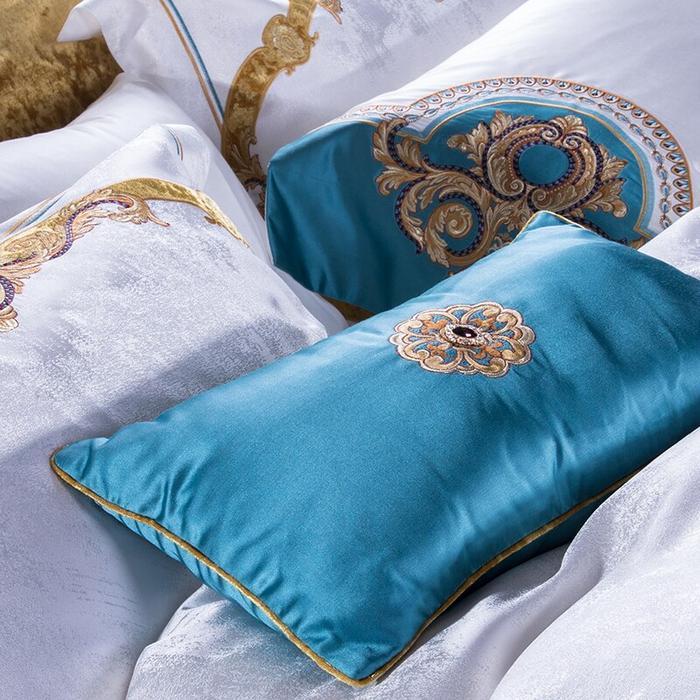 Evaria Satin Cotton Luxury Royal Duvet Cover Set