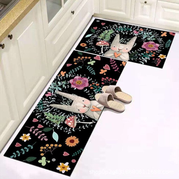 🎁Christmas Promotion🎄-2021 latest Kitchen Printed Non-Slip Carpet