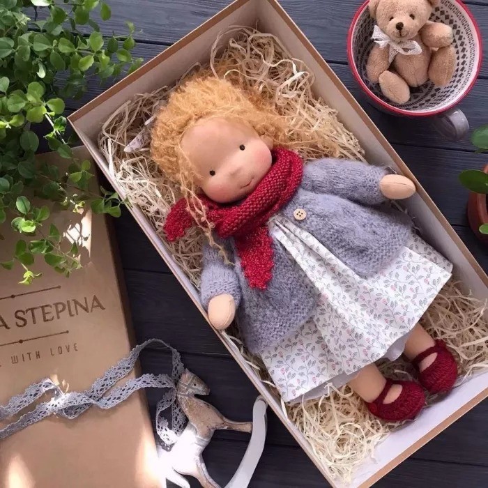 🎁The Best Gift for Christmas-Handmade Waldorf Doll👧Free Shipping