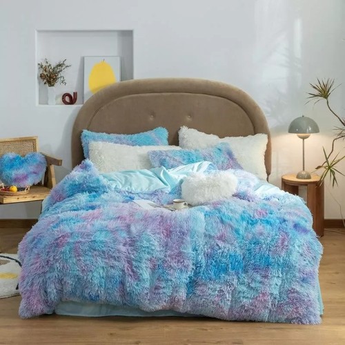 🔥Free shipping🔥Fluffy Blanket Cover With Pillow Cover 3 Pieces Set