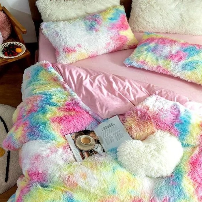 🔥Free shipping🔥Fluffy Blanket Cover With Pillow Cover 3 Pieces Set