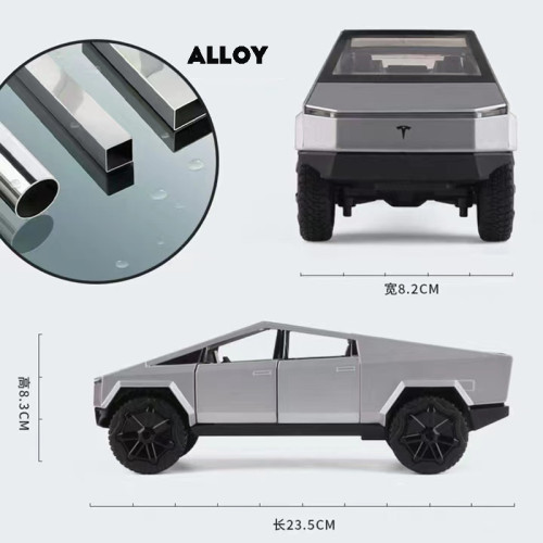 1:24 Tesla Cybertruck Truck Alloy Car Model 🎁