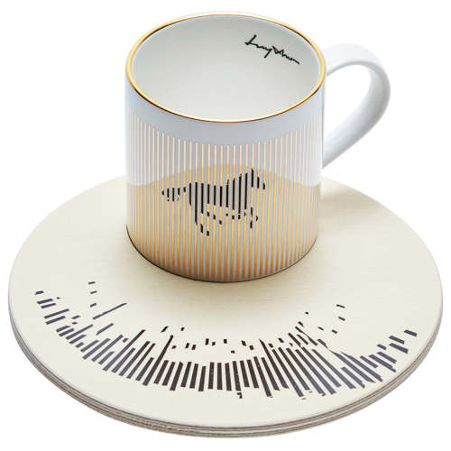 Locomotion Anamorphic Cup & Saucer