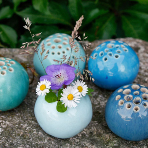 The Best Containers for Flowers Kids Picked for Mom - Ceramic Handmade Vase Flower Stone Table Decor