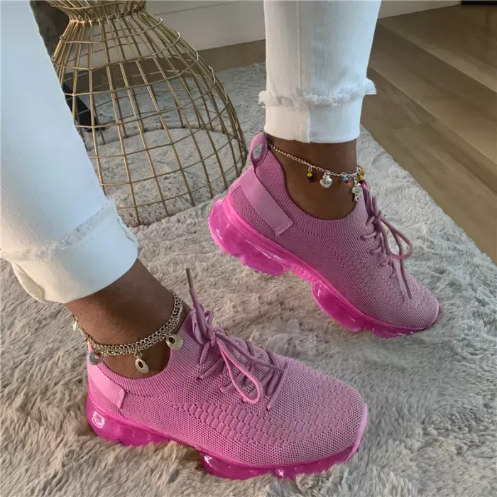 🚨NewColor🚨Lace-Up Round Toe Flyknit Sneakers(Buy 2+ Get Free Shipping🔥🔥🔥)