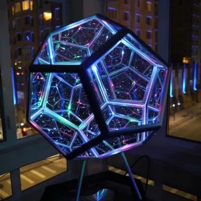 【10%OFF】Infinite Dodecahedron Color Art Light