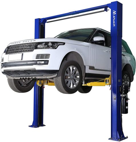 APlusLift HW-10KOH 10,000LB Two Post Overhead Auto Hoist Clear Floor Car Lift with Combo (Symmetric and Asymmetric) Arms / 24 Months Parts Warranty