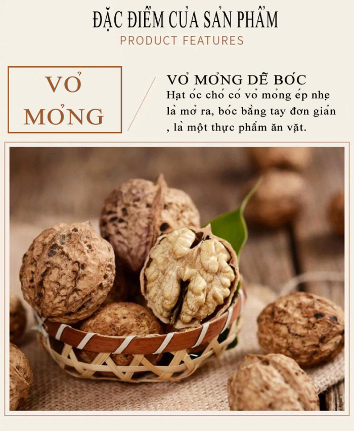 薄皮核桃仁 Hạt óc chó vỏ mỏng