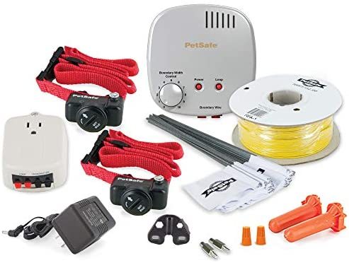 PetSafe Basic In-Ground Dog and Cat Fence – from the Parent Company of INVISIBLE FENCE Brand - Underground Electric Pet Fence System with Waterproof and Battery-Operated Training Collar