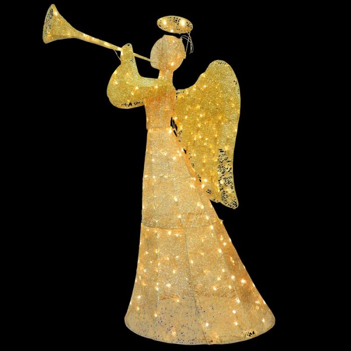Angel with LED Lights Christmas Decoration Lighted Display