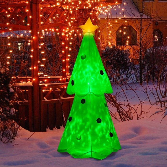 Glowing Christmas Tree LED Lighted Outdoor Airblown Inflatable