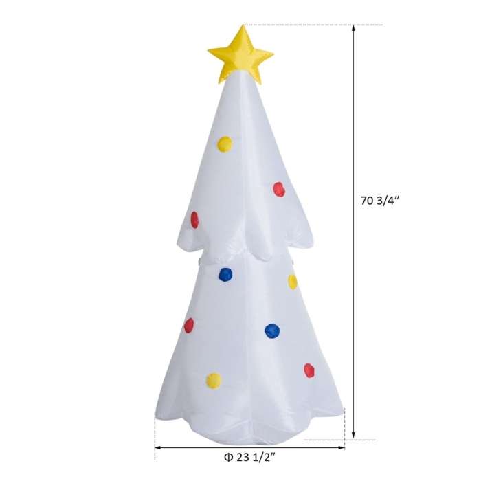 Glowing Christmas Tree LED Lighted Outdoor Airblown Inflatable