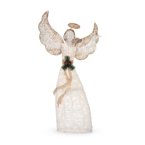 54-in Angel Light Display with White Incandescent Lights