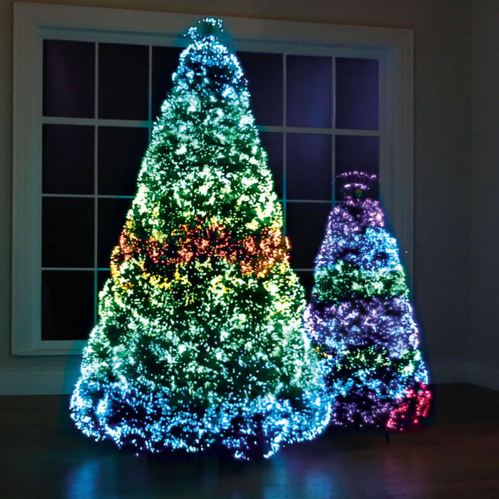 The Northern Lights Christmas Trees,2 pieces