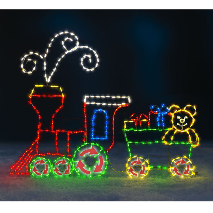Christmas Outdoor The 5' Animated Holiday Locomotive