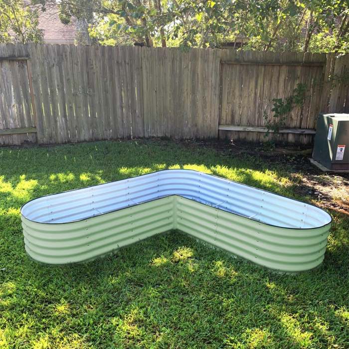 17  Tall L-Shaped Raised Garden Bed Kit - Large Size