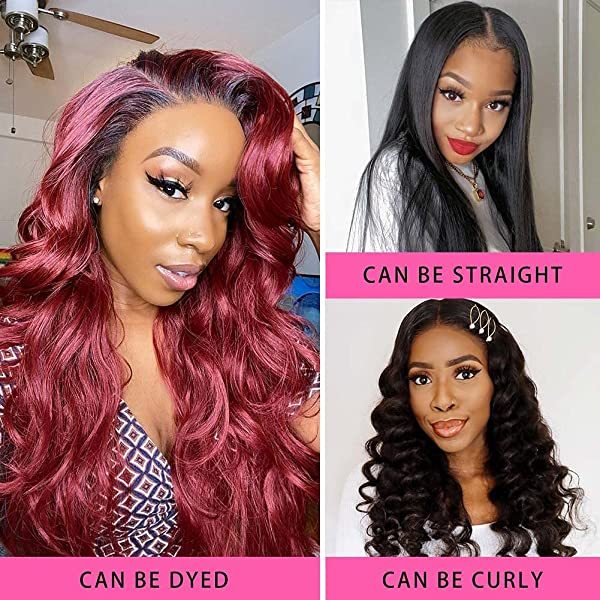 Lace Front Wigs Human Hair Wigs For Black Women Glueless Body Wave 4x4 Lace Closure Wigs Human Hair 150% Density Brazilian Virgin Hair Pre Plucked With Baby Hair Natural Color (22 Inch) 22 Inch Body wave