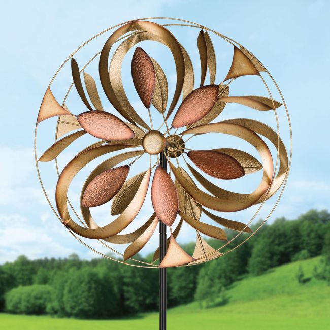 Windsor Metallic Rotating Outdoor Garden Wind Spinner