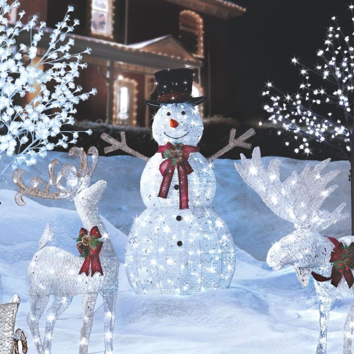 Snowman 5-Ft Pre-Lit LED Christmas Lawn Decor