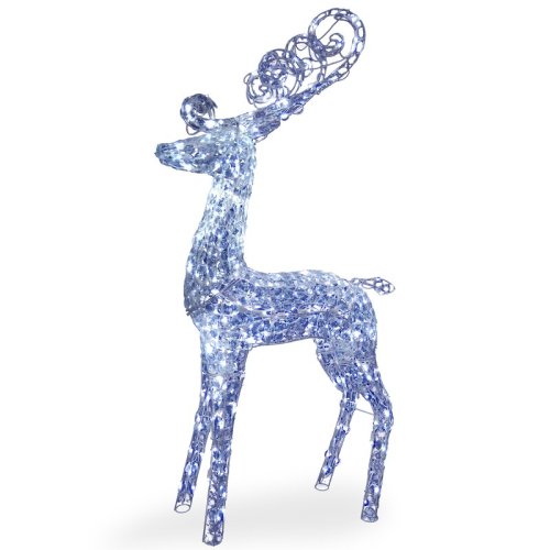 Metal Deer Christmas Lighted Display